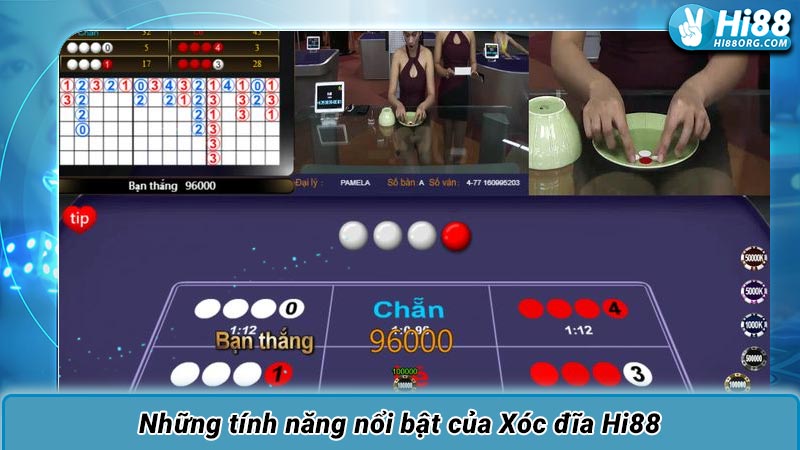 Những tính năng nổi bật của Xóc đĩa Hi88