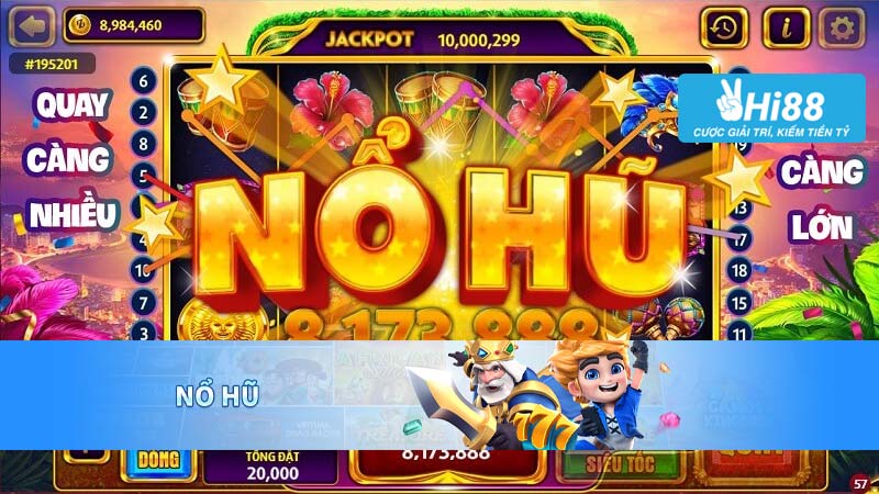 Slot Game Hi88 Trò chơi đánh bài trực tuyến được yêu thích nhất hiện nay