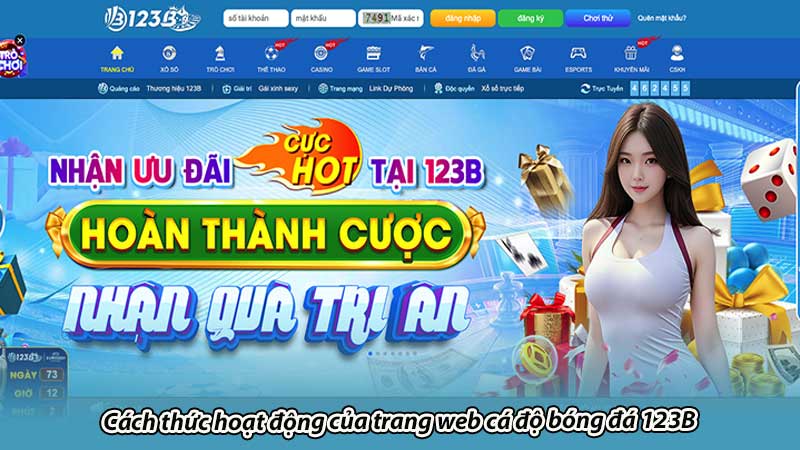 Cách thức hoạt động của trang web cá độ bóng đá 123B